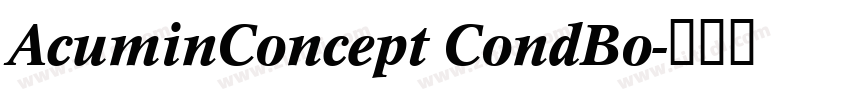 AcuminConcept CondBo字体转换